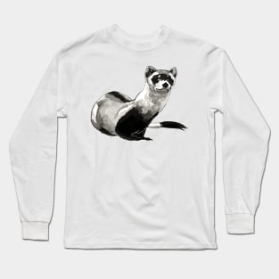 Mr. Mischief - Black Footed Ferret Long Sleeve T-Shirt